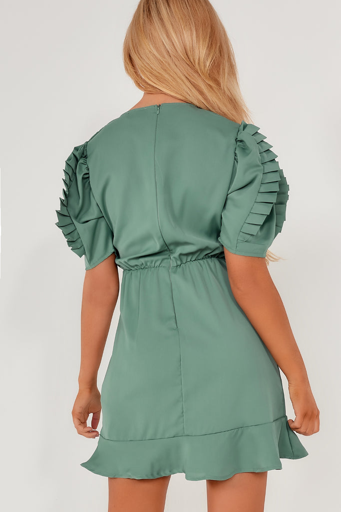 AX Paris Yolanda Duck Egg Pleated ...